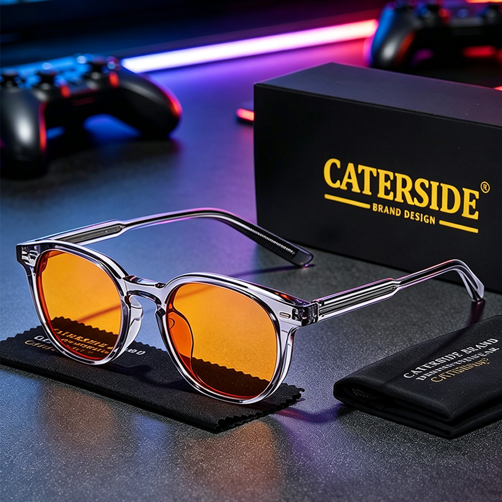 Anti Blue Light Film - CATERSIDE Lunettes de jeu pour hommes,