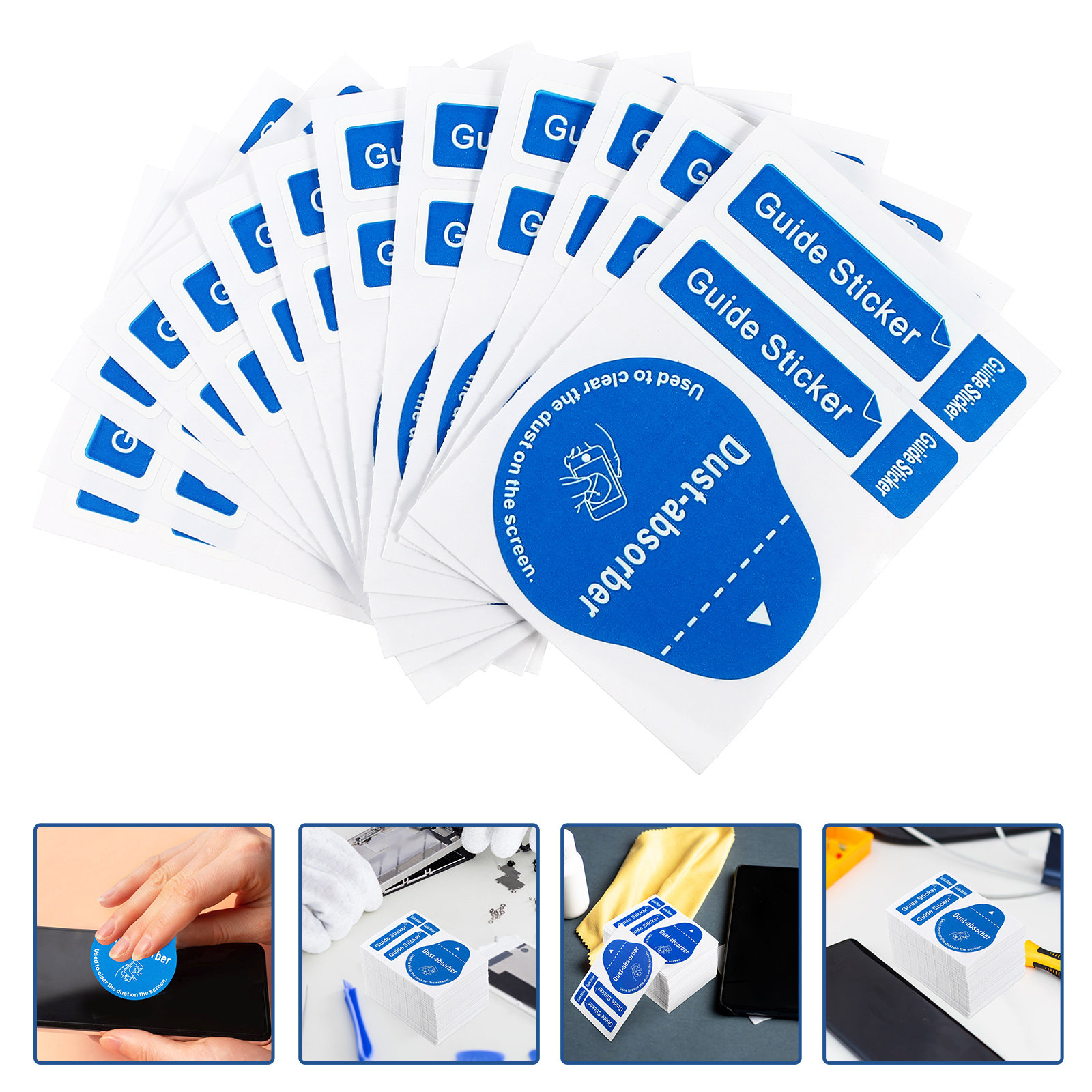 Dust Removal Sticker - Autocollants anti-poussière pour écran LCD, autocollants