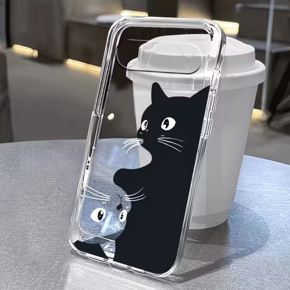Google Pixel 8A - Coque transparente souple à motif de