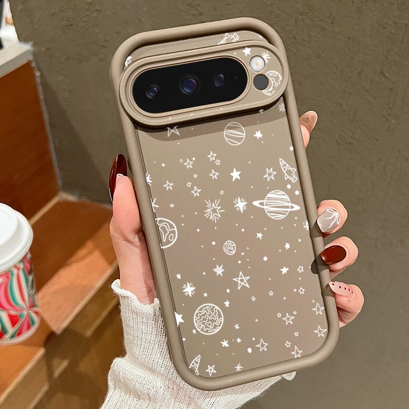 Google Pixel 9 - Coque de téléphone à motif étoile