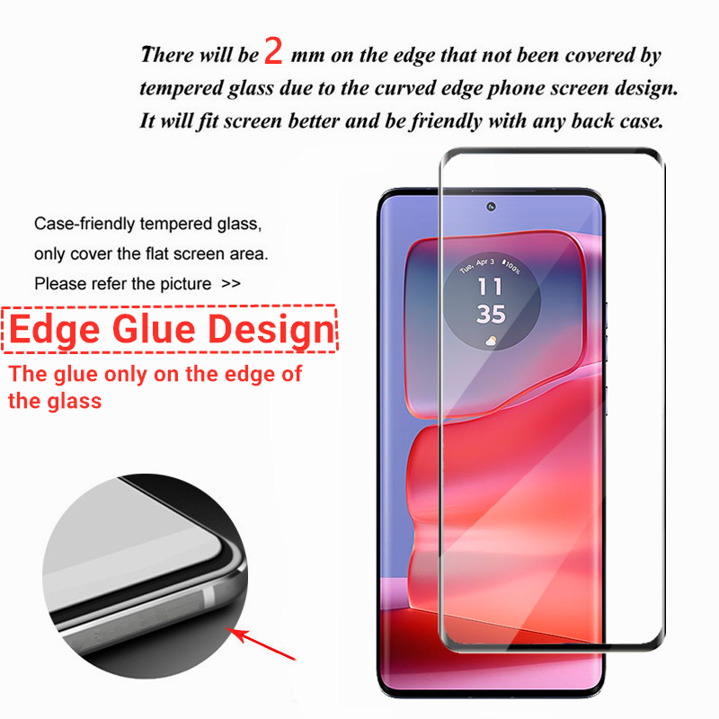 2/4 pièces verre à bord incurv - Curved Edge Screen avis et prix